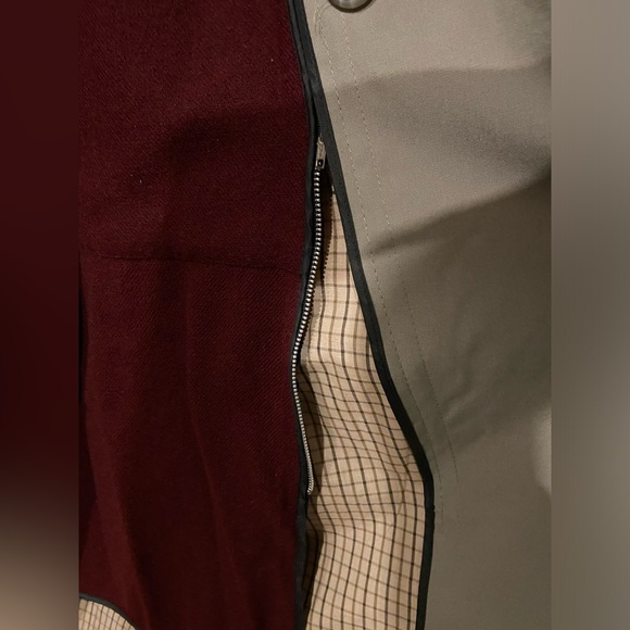 1980's LONDON FOG detach wool liner trench coat. Sage Grey. P2P-24" - Picture 11 of 16